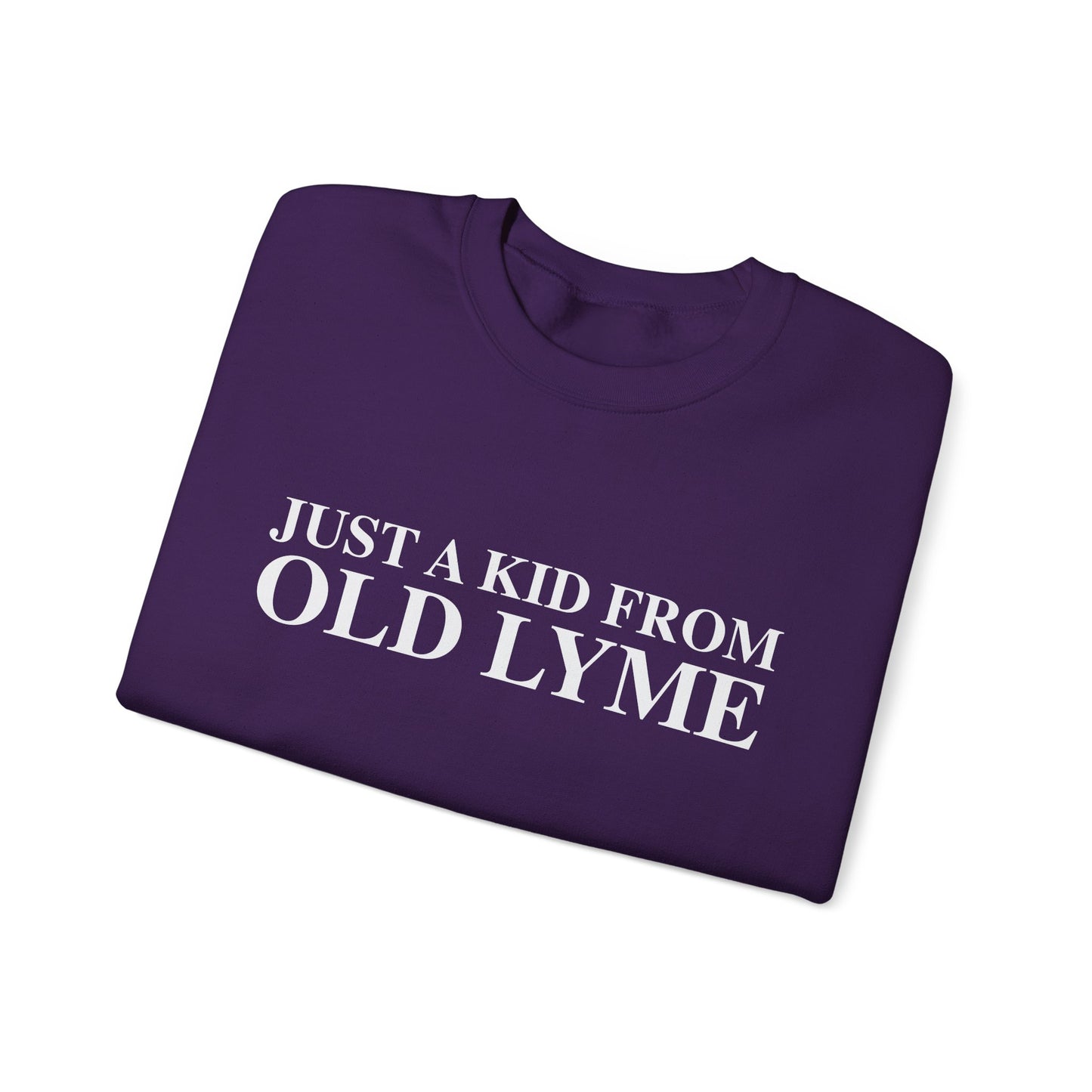 Just a kid from Old Lyme Unisex Heavy Blend™ Crewneck Sweatshirt