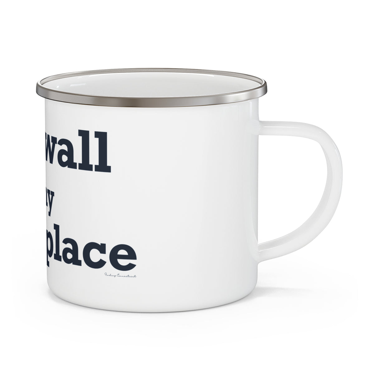 Cornwall is My Happy Place Enamel Camping Mug