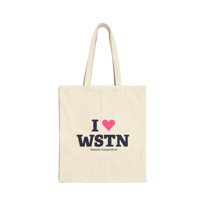 I Heart WSTN Cotton Canvas Tote Bag