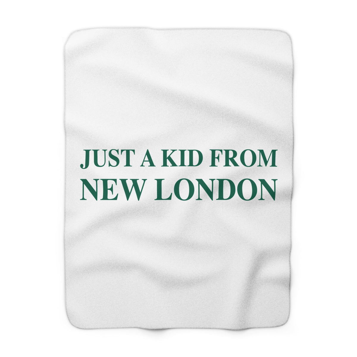 Just a kid from New London Sherpa Fleece Blanket