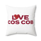 Love Cos Cob Spun Polyester Square Pillow