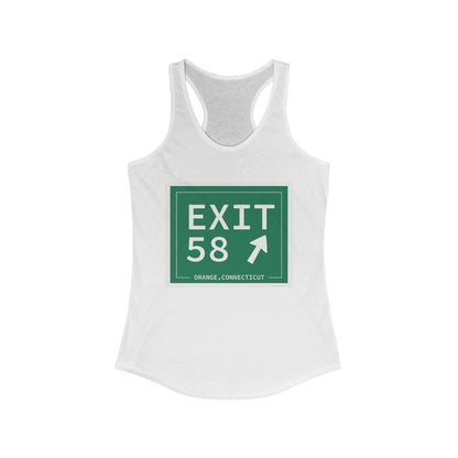 Vintage Exit 58 WCP Sign Women's Ideal Racerback Tank Top
