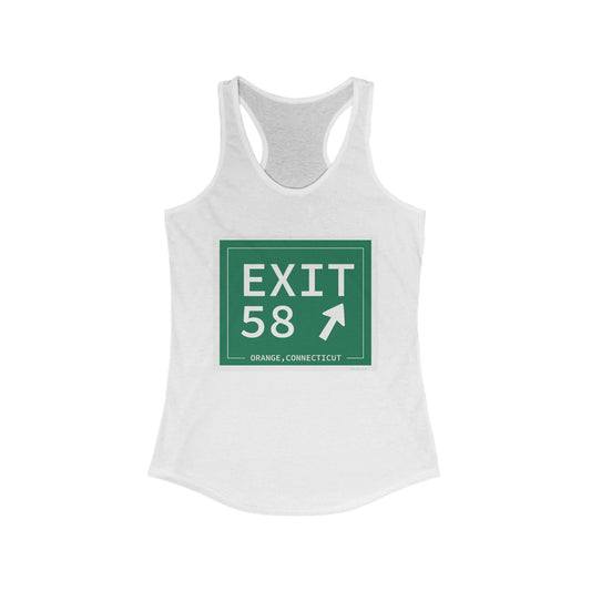 Vintage Exit 58 WCP Sign Women's Ideal Racerback Tank Top