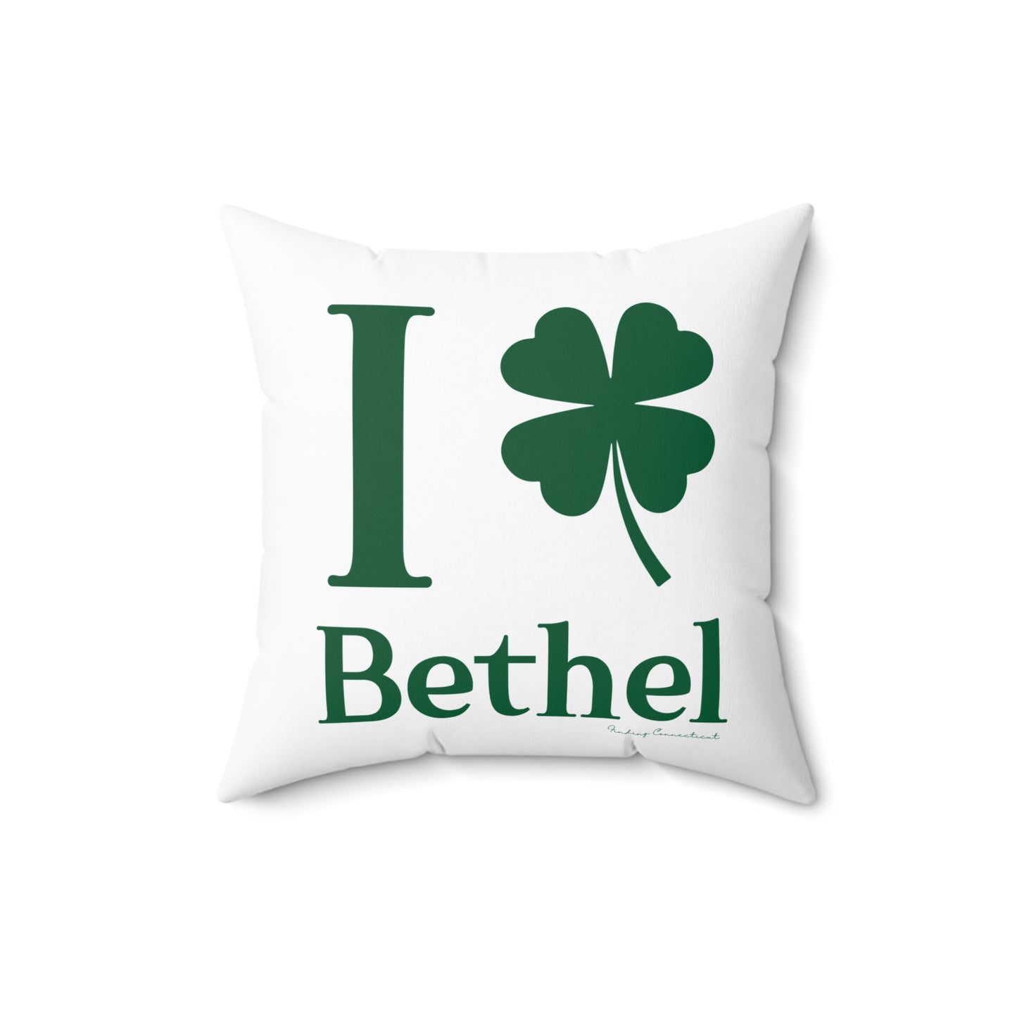 I Clover Bethel Spun Polyester Square Pillow