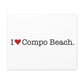 I Heart Compo Beach. Matte Canvas, Stretched, 1.25"