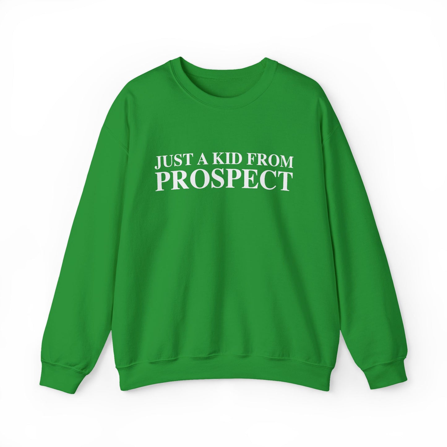 Just a kid from Prospect Unisex Heavy Blend™ Crewneck Sweatshirt
