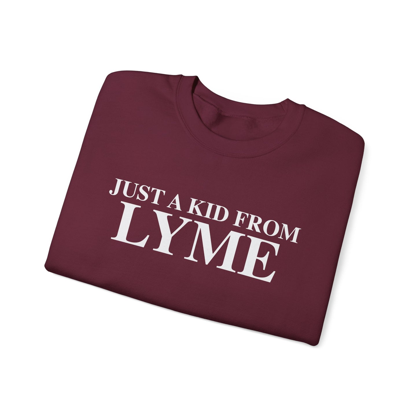 Just a kid from Lyme Unisex Heavy Blend™ Crewneck Sweatshirt