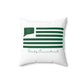 Derby Connecticut St. Patrick’s Day Flag Spun Polyester Square Pillow