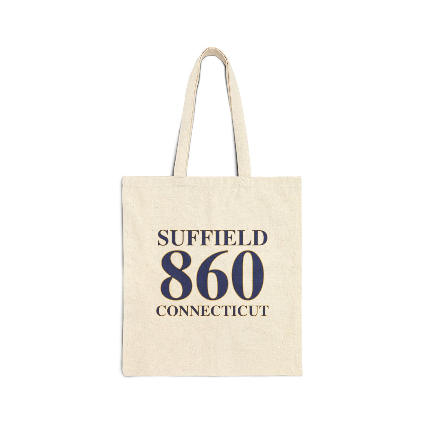 Suffield 860 Connecticut Cotton Canvas Tote Bag