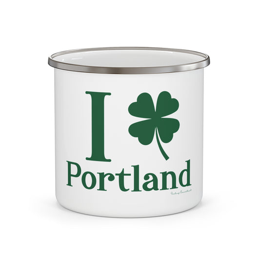 I Clover Portland Enamel Camping Mug