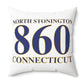 North Stonington 860 Connecticut Spun Polyester Square Pillow