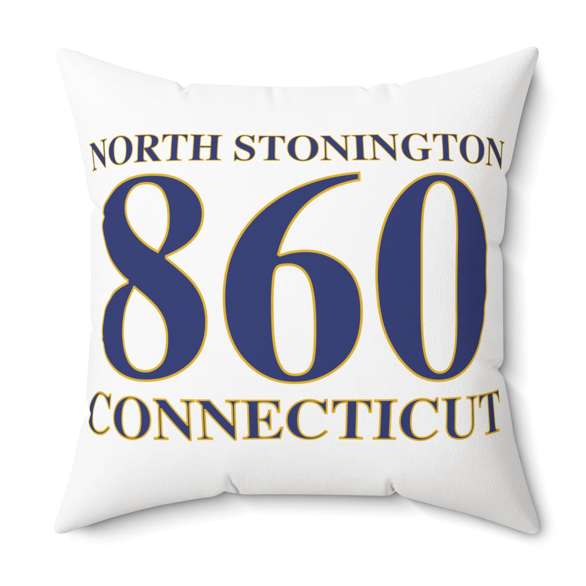 North Stonington 860 Connecticut Spun Polyester Square Pillow