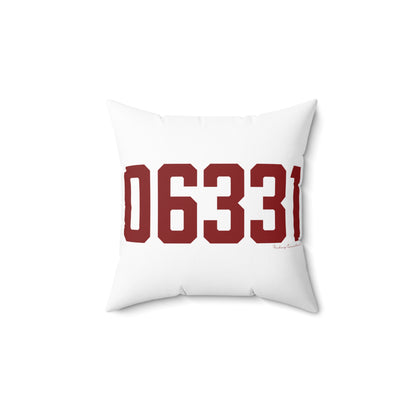 06331 Canterbury Connecticut Zip Code Spun Polyester Square Pillow