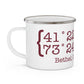Bethel Coordinates Enamel Camping Mug