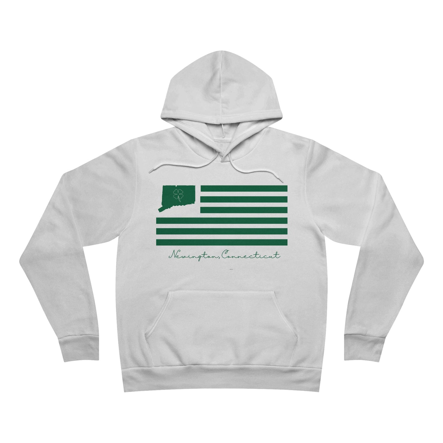 Newington Connecticut St Patrick’s Day Flag Unisex Sponge Fleece Pullover Hoodie