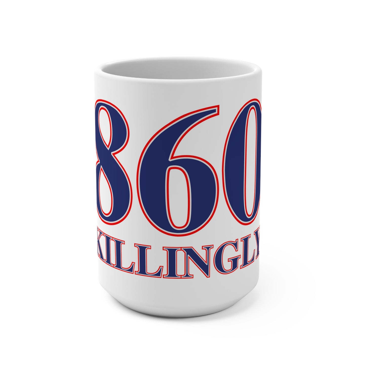 860 Killingly Red, White & Blue Mug 15oz