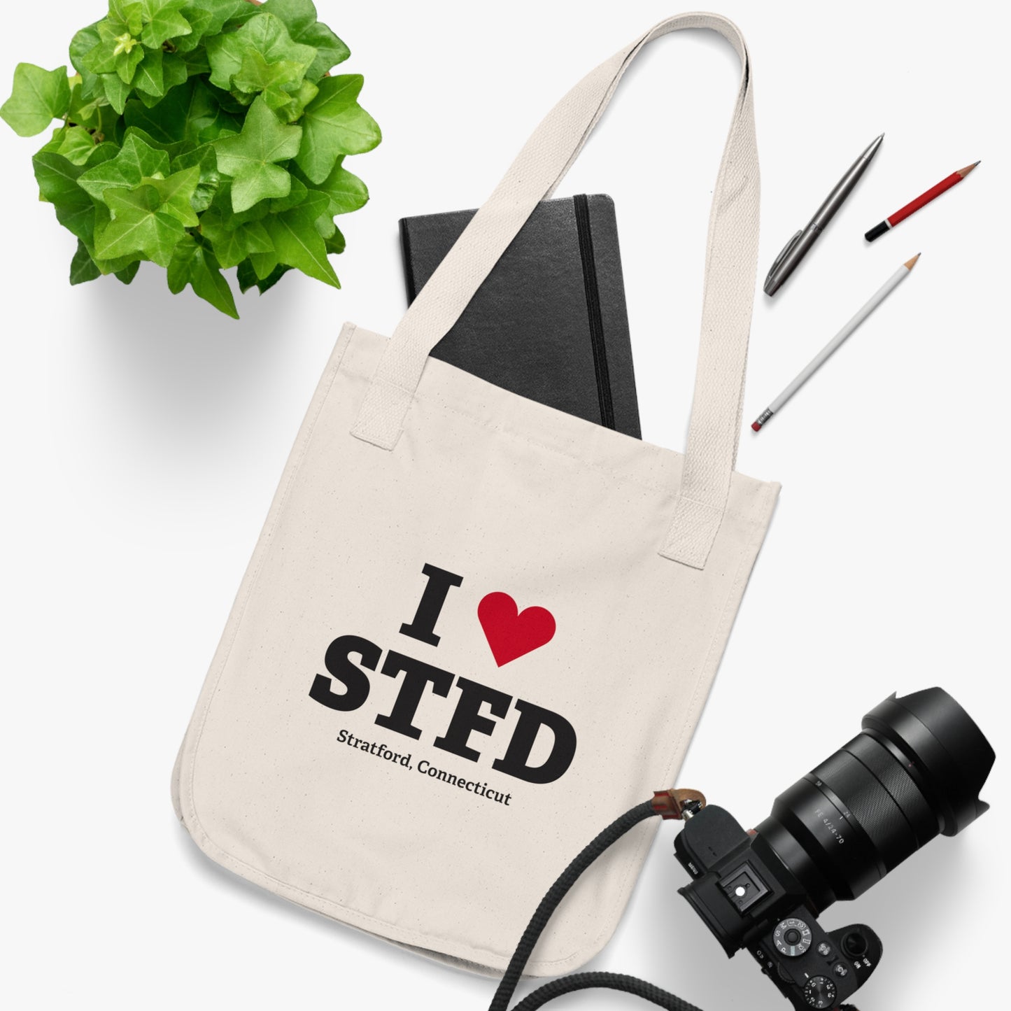 I Heart STFD Organic Canvas Tote Bag