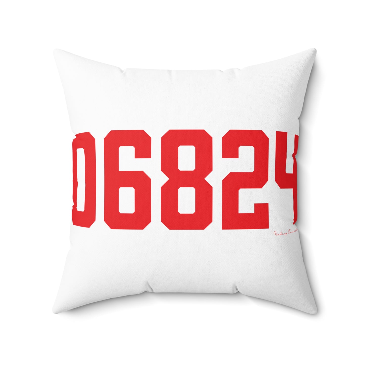 06824 Fairfield Connecticut Zip Code Spun Polyester Square Pillow