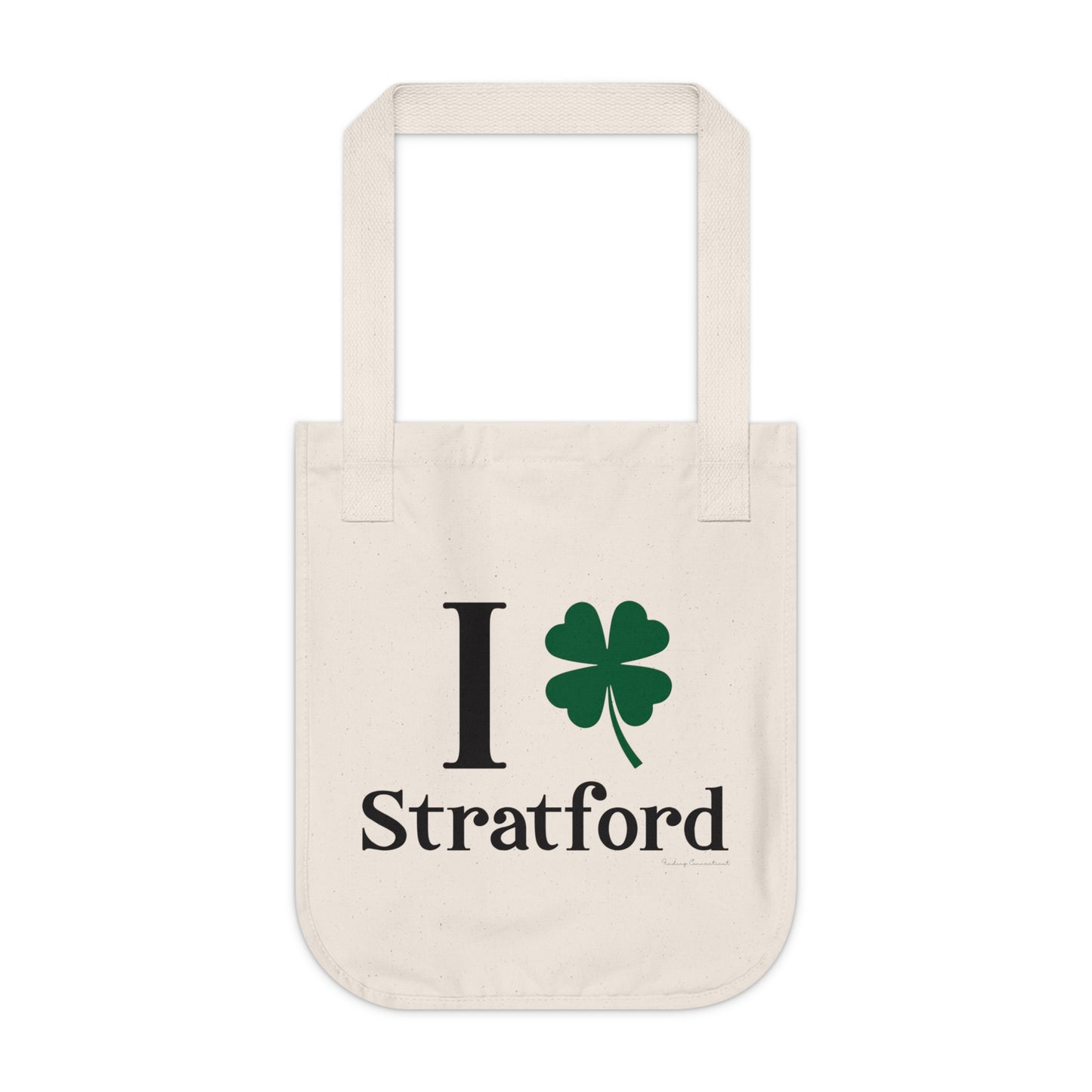 I Clover Stratford Organic Canvas Tote Bag