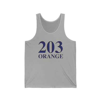 203 Orange Unisex Jersey Tank Top