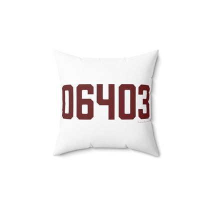 06403 Beacon Falls Connecticut Zip Code Polyester Square Pillow