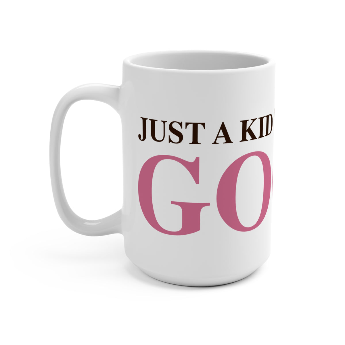 Just a kid listening to Goose - Pink & Espresso Mug 15oz