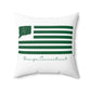 Orange Connecticut St. Patrick’s Day Flag Spun Polyester Square Pillow