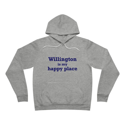 Willington is My Happy Place Unisex Sponge Fleece Pullover Hoodie