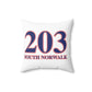 203 South Norwalk Red, White & Blue Spun Polyester Square Pillow