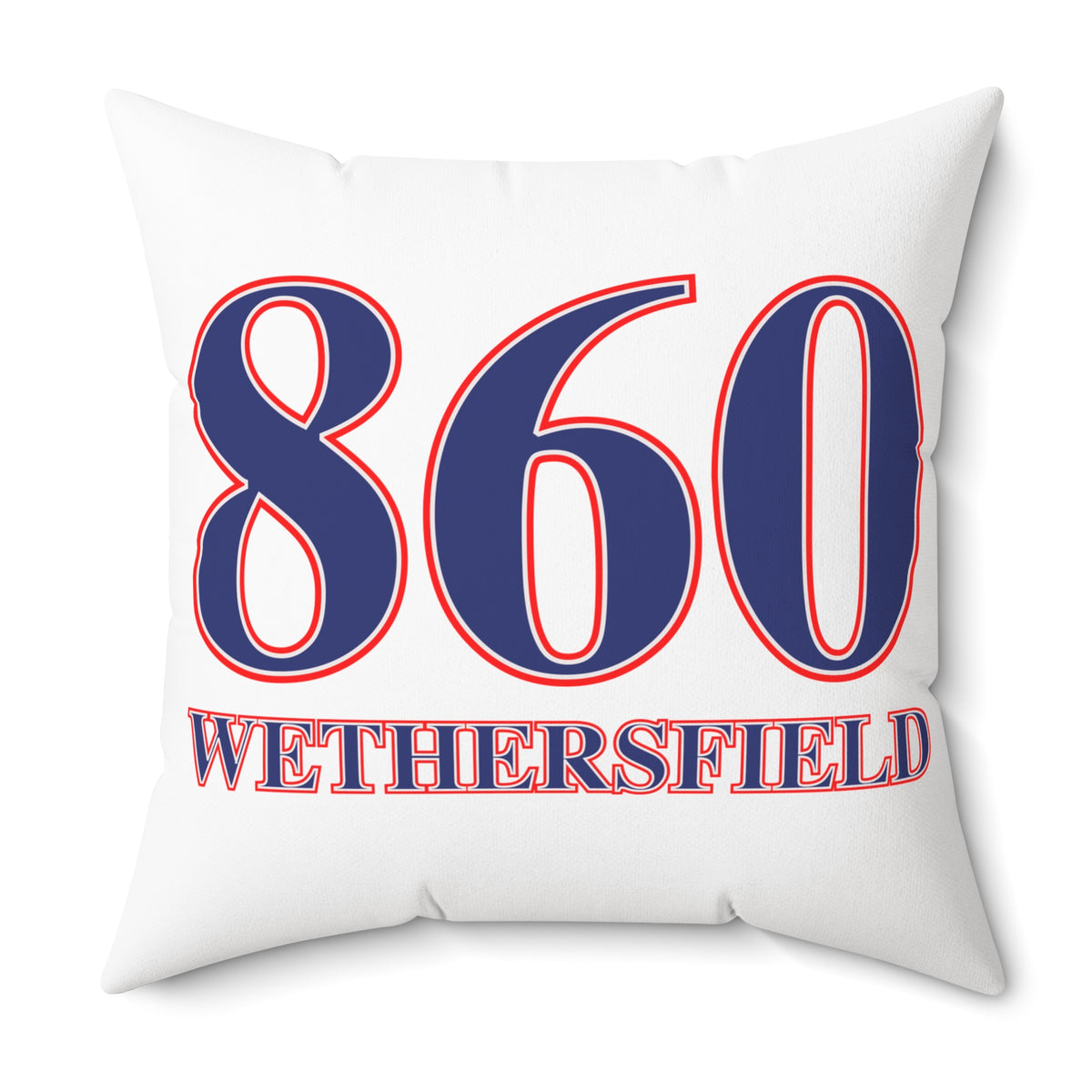860 Wethersfield Red, White & Blue Spun Polyester Square Pillow