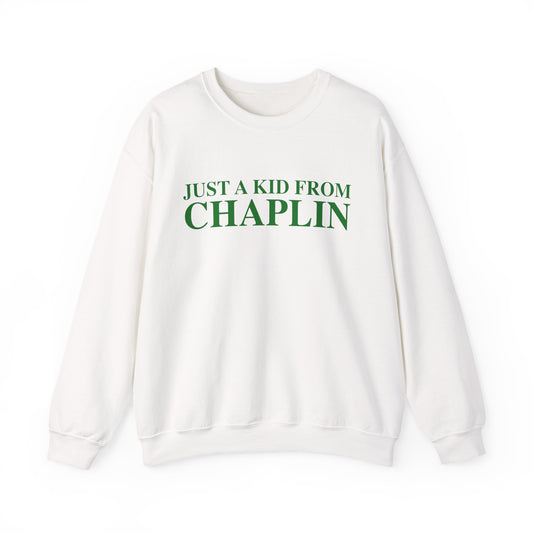 Just a kid from Chaplin Unisex Heavy Blend™ Crewneck Sweatshirt