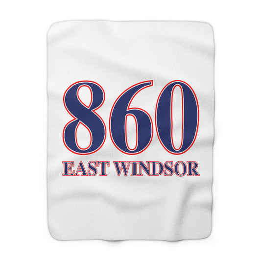860 East Windsor Red, White & Blue Sherpa Fleece Blanket