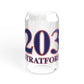 203 Stratford Red White & Blue Sipper Glass, 16oz