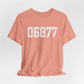 06877 Ridgefield CT Zip Code Unisex Jersey Short Sleeve T-Shirt