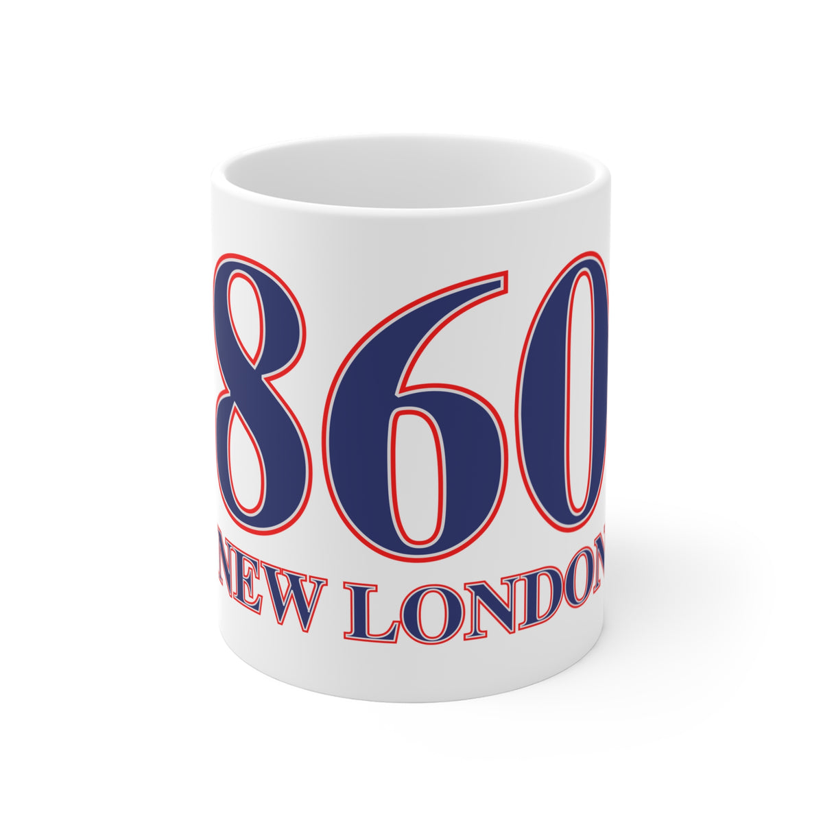 860 New London Red, White & Blue Mug 11oz