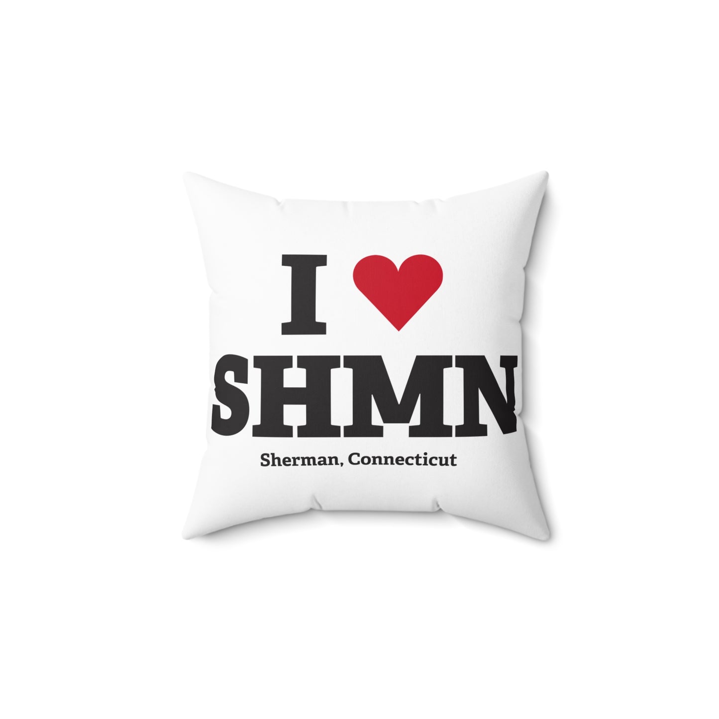 I Heart SHMN Spun Polyester Square Pillow