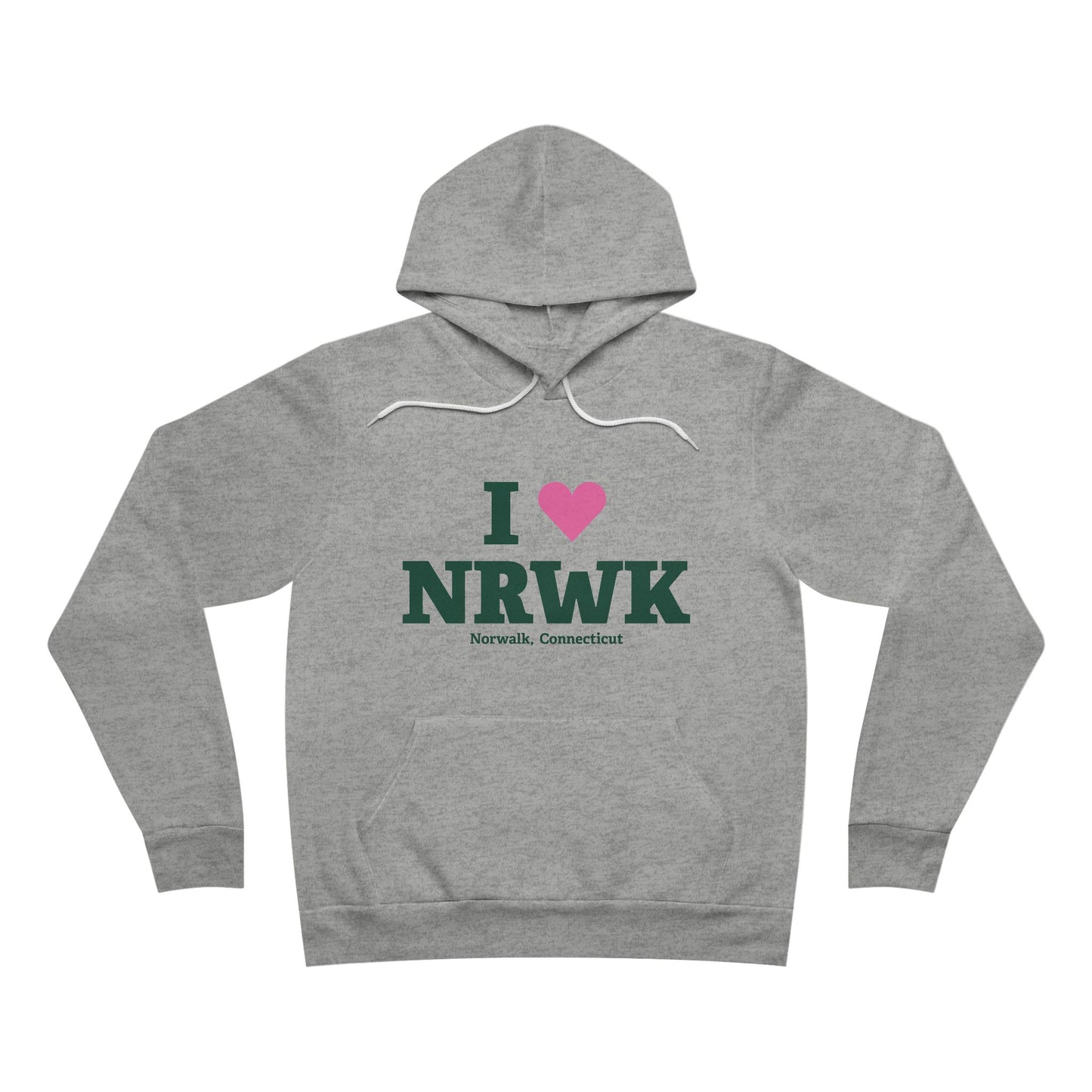 I Heart NRWK Unisex Sponge Fleece Pullover Hoodie