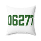 06277 Thompson Connecticut Zip Code Spun Polyester Square Pillow