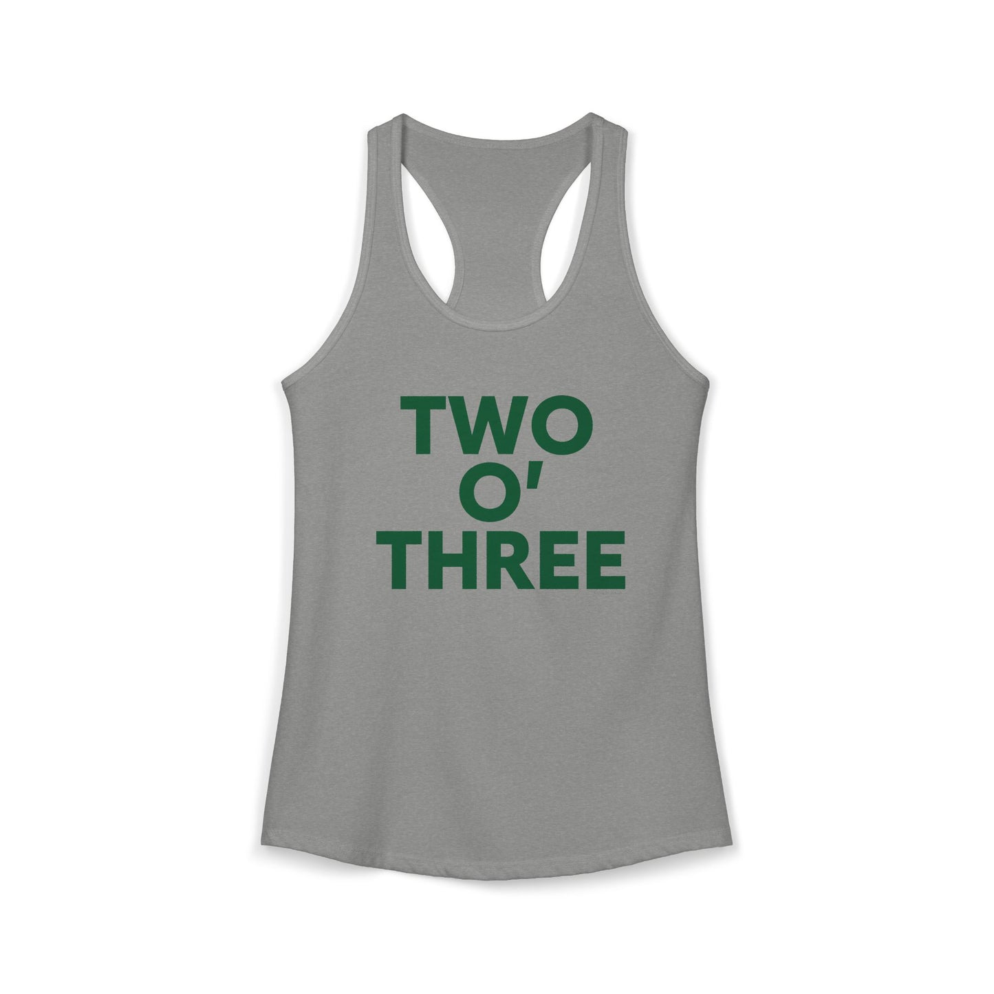 Two O’ Three Women's Ideal Racerback Tank Top Lucky Green – St. Patrick’s Day