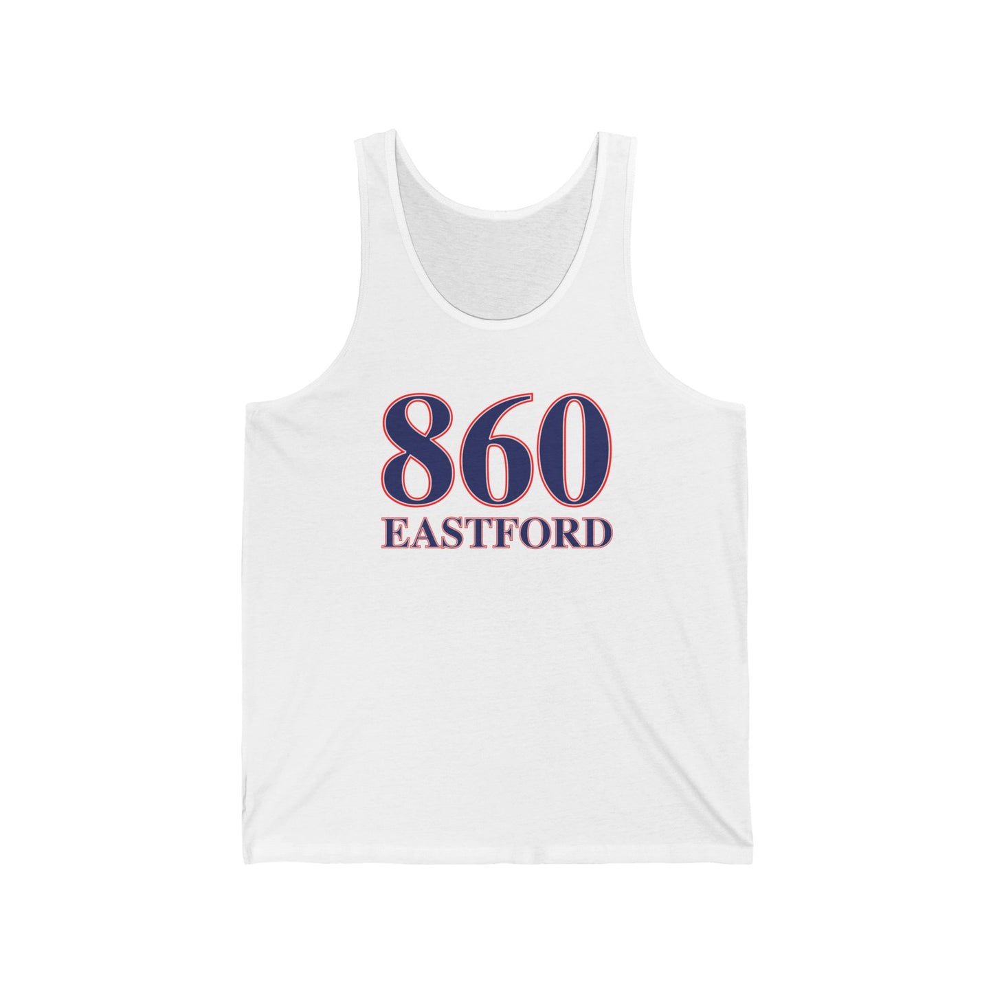 860 Eastford Red White & Blue Unisex Jersey Tank Top