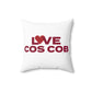 Love Cos Cob Spun Polyester Square Pillow