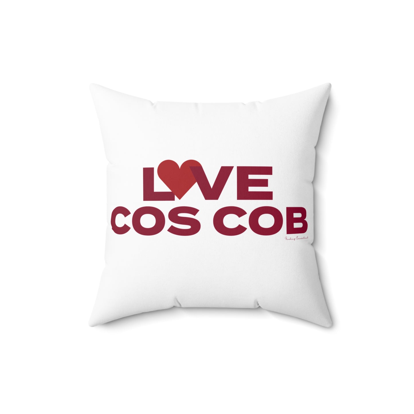 Love Cos Cob Spun Polyester Square Pillow