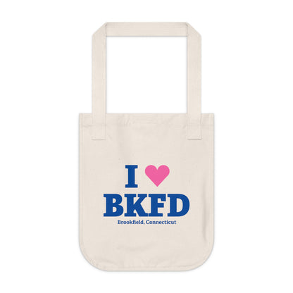 I Heart BKFD Organic Canvas Tote Bag