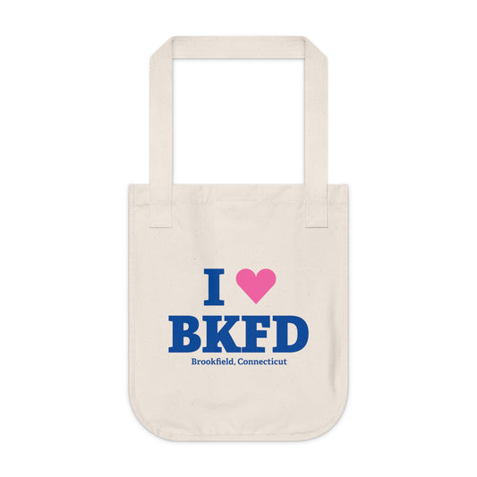 I Heart BKFD Organic Canvas Tote Bag