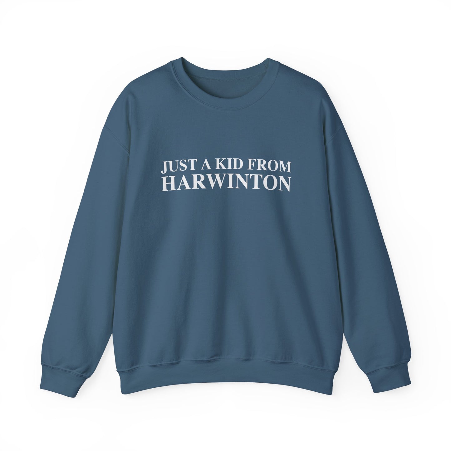 Just a kid from Harwinton Unisex Heavy Blend™ Crewneck Sweatshirt