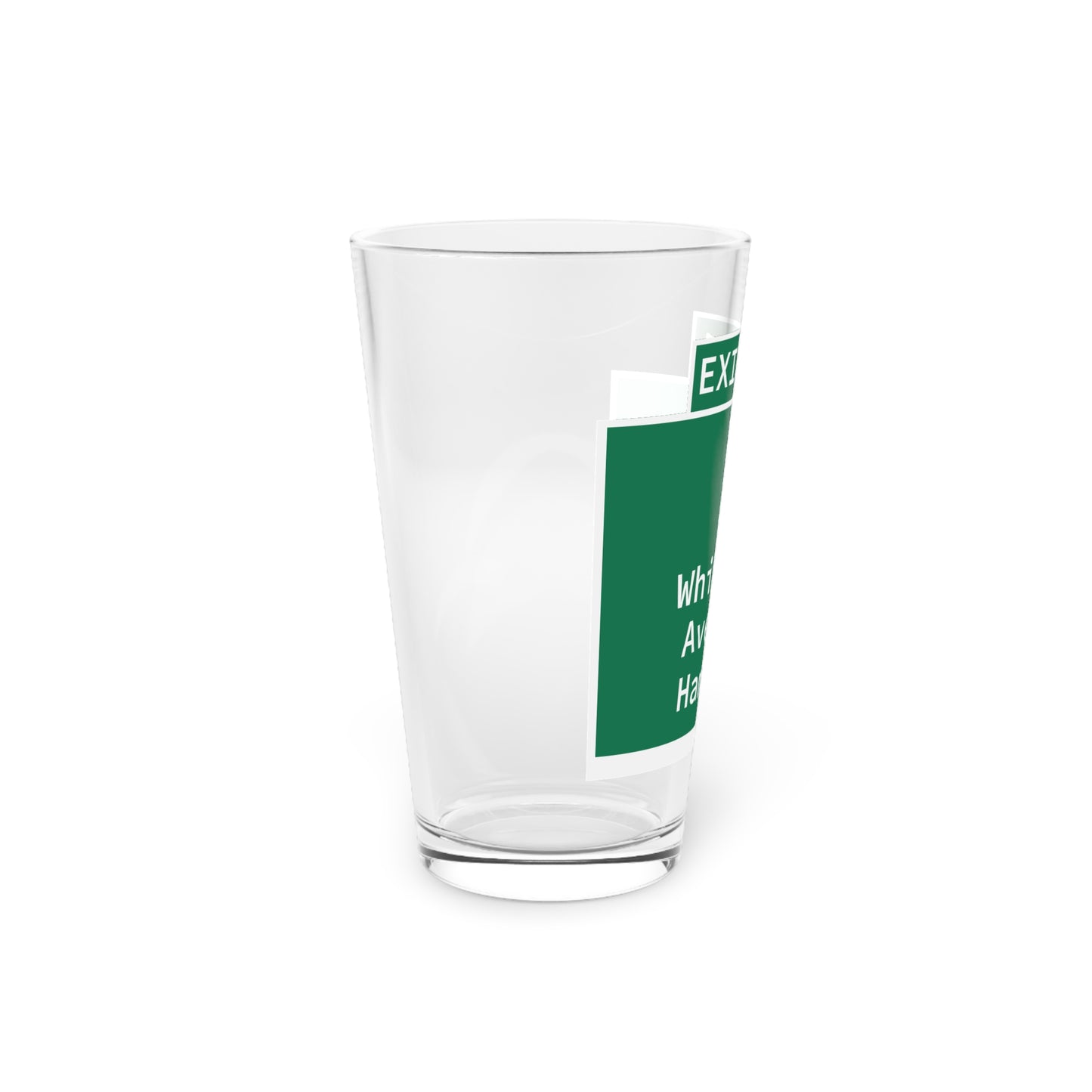 Vintage WCP Exit 61 Sign Pint Glass, 16oz