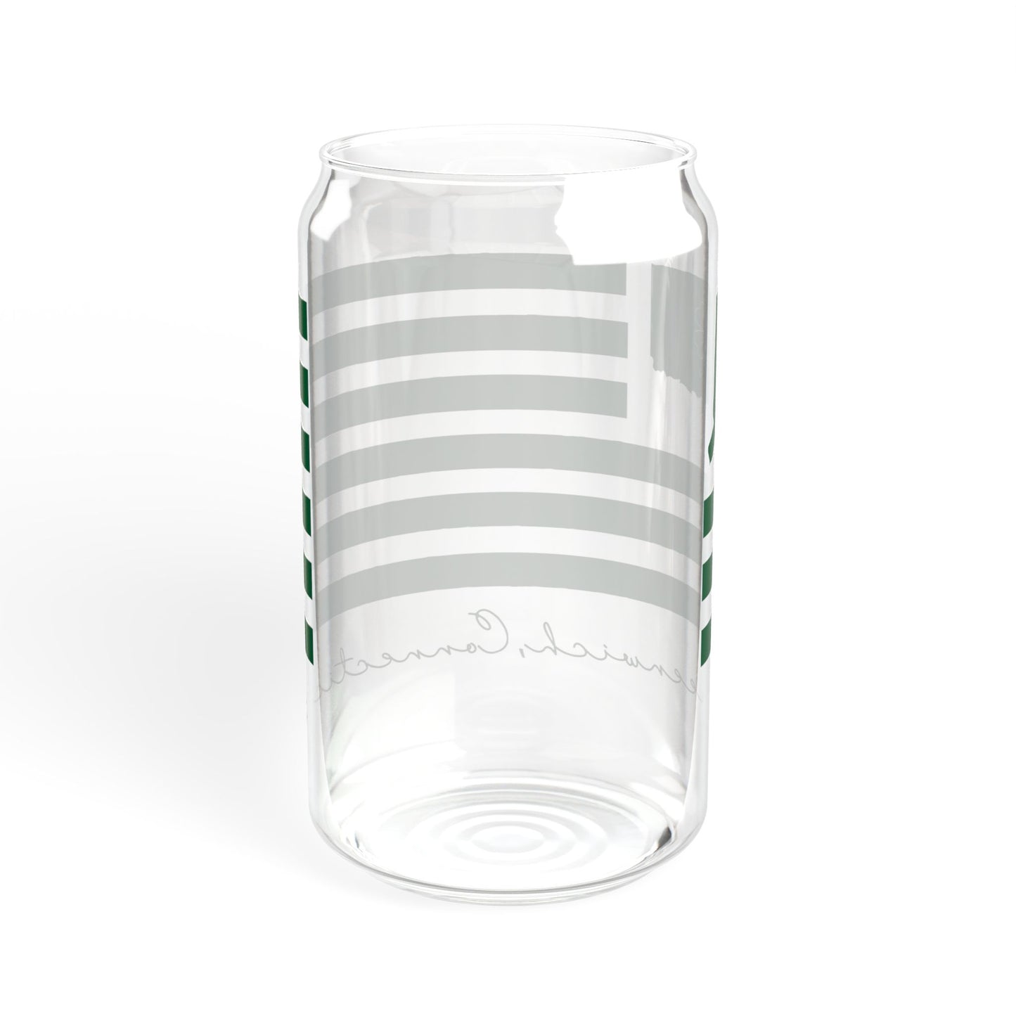 Greenwich Connecticut St Patrick’s Day Flag Sipper Glass, 16oz