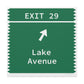 Vintage Merritt Parkway Exit 29 Sign Matte Canvas, Stretched, 1.25"