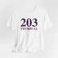 203 Trumbull Red White & Blue Unisex Jersey Short Sleeve T-Shirt