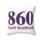 860 East Haddam Red, White & Blue Spun Polyester Square Pillow